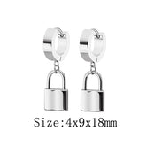 Silver Lock Earrings